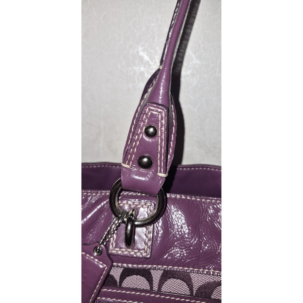 Coach Purse F15538 Purple EUC - Picture 5 of 8